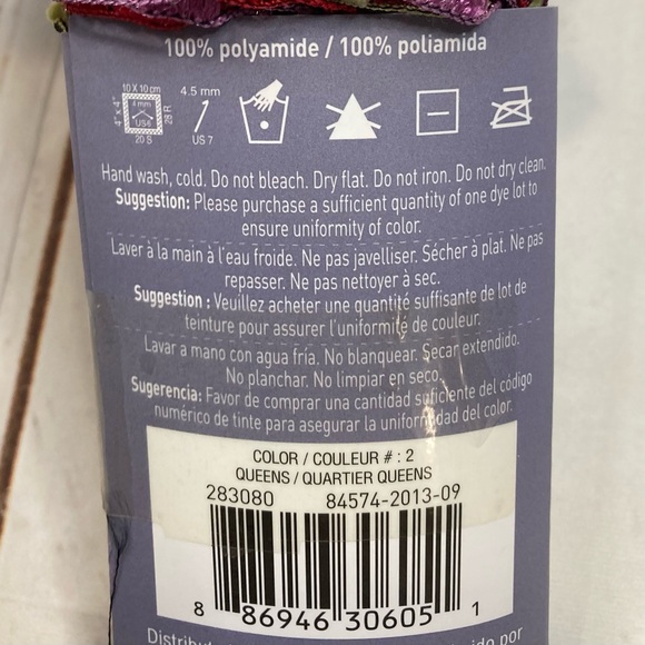 Loops & Threads Glitz Knitz Tricot Fantaisiste Color Queens 57 yds - Picture 4 of 6